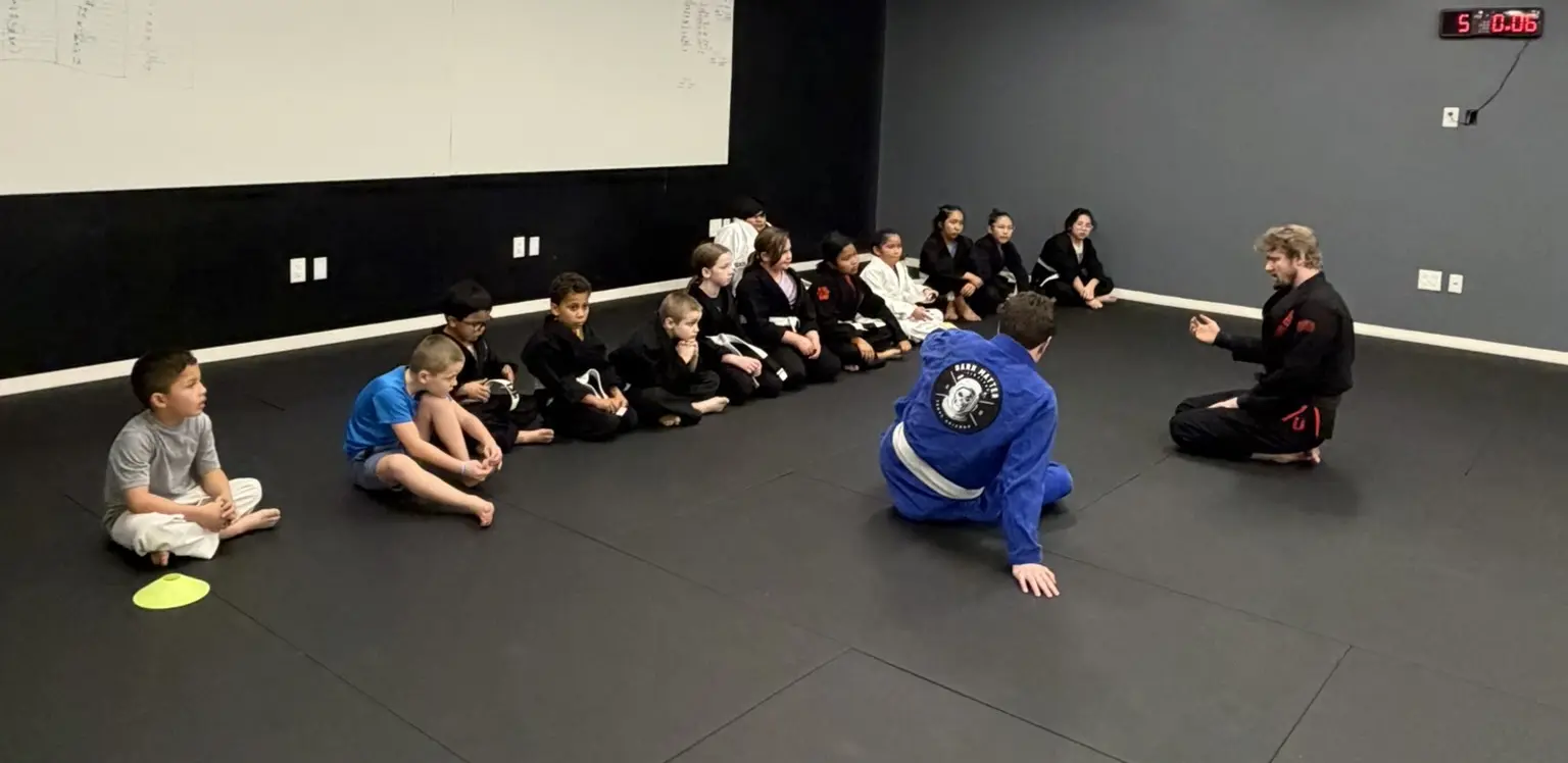 Kids martial arts instruction at Dark Matter Jiu-Jitsu serving Gilbert AZ